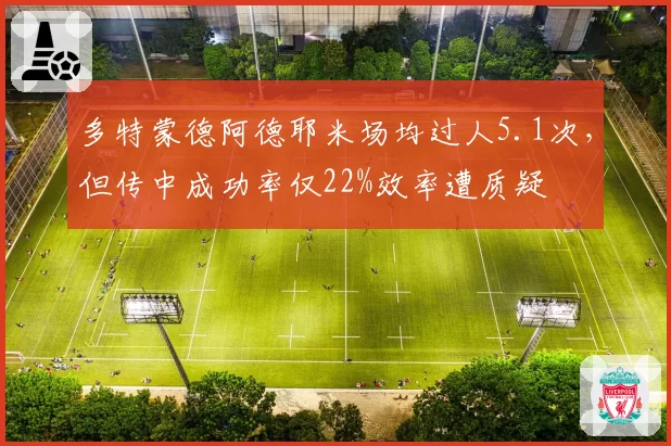 多特蒙德阿德耶米场均过人5.1次，但传中成功率仅22%效率遭质疑